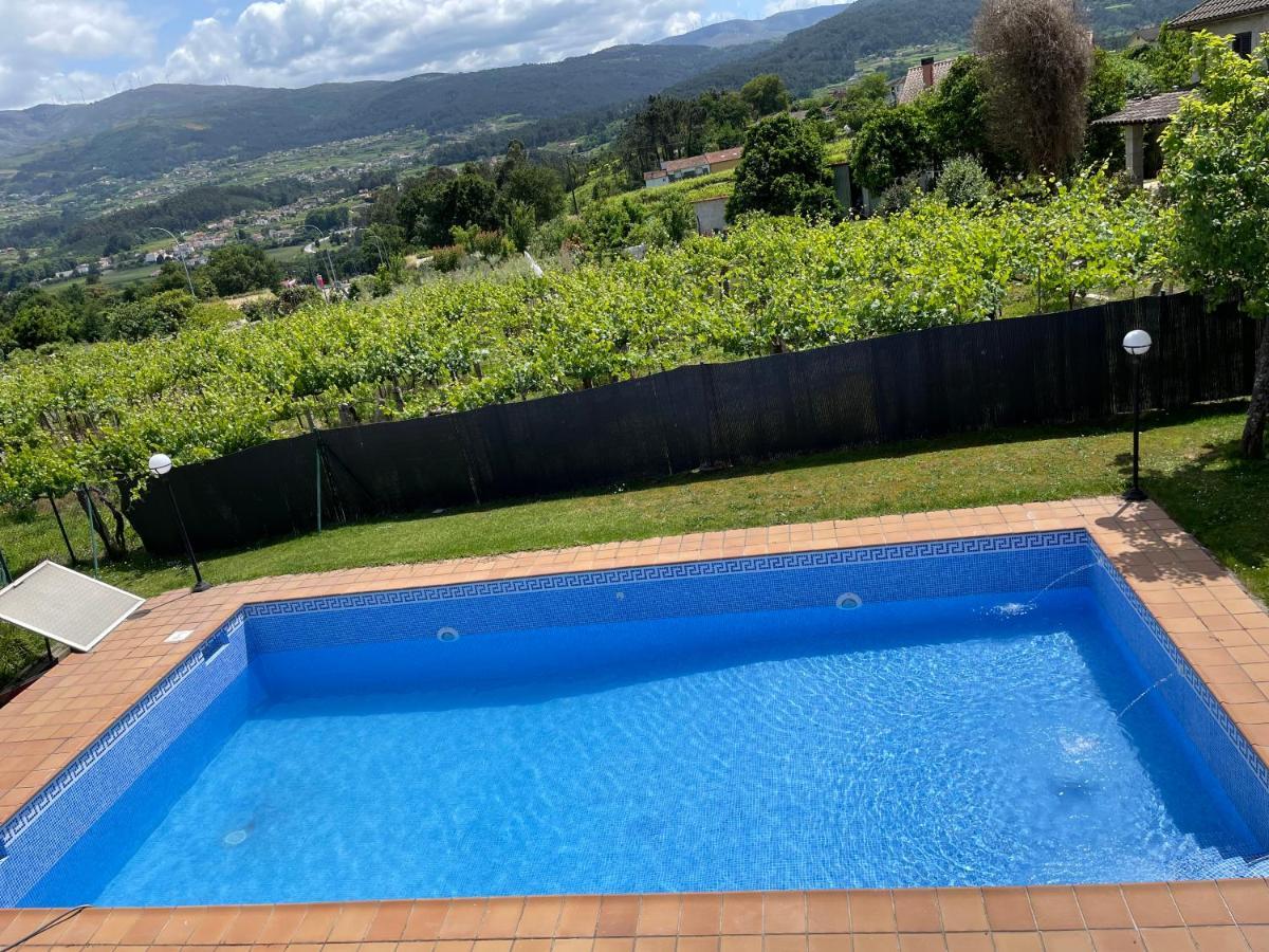 Chalet Casa Con Piscina En Arbo Vigo Exterior foto